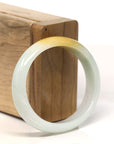 Baikalla Natural Yellow Jadeite Jade Bangle Bracelet (54.8 mm) 