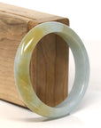 Baikalla Natural Yellow Jadeite Jade Bangle Bracelet (55.1 mm) 