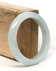 Baikalla Natural Light Green Jadeite Jade Bangle Bracelet (54.8mm) 