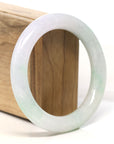 Natural High Lavender Green Jadeite Jade Bangle Bracelet (56.7mm) 