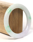 Natural High Lavender Green Jadeite Jade Bangle Bracelet (56.7mm) 