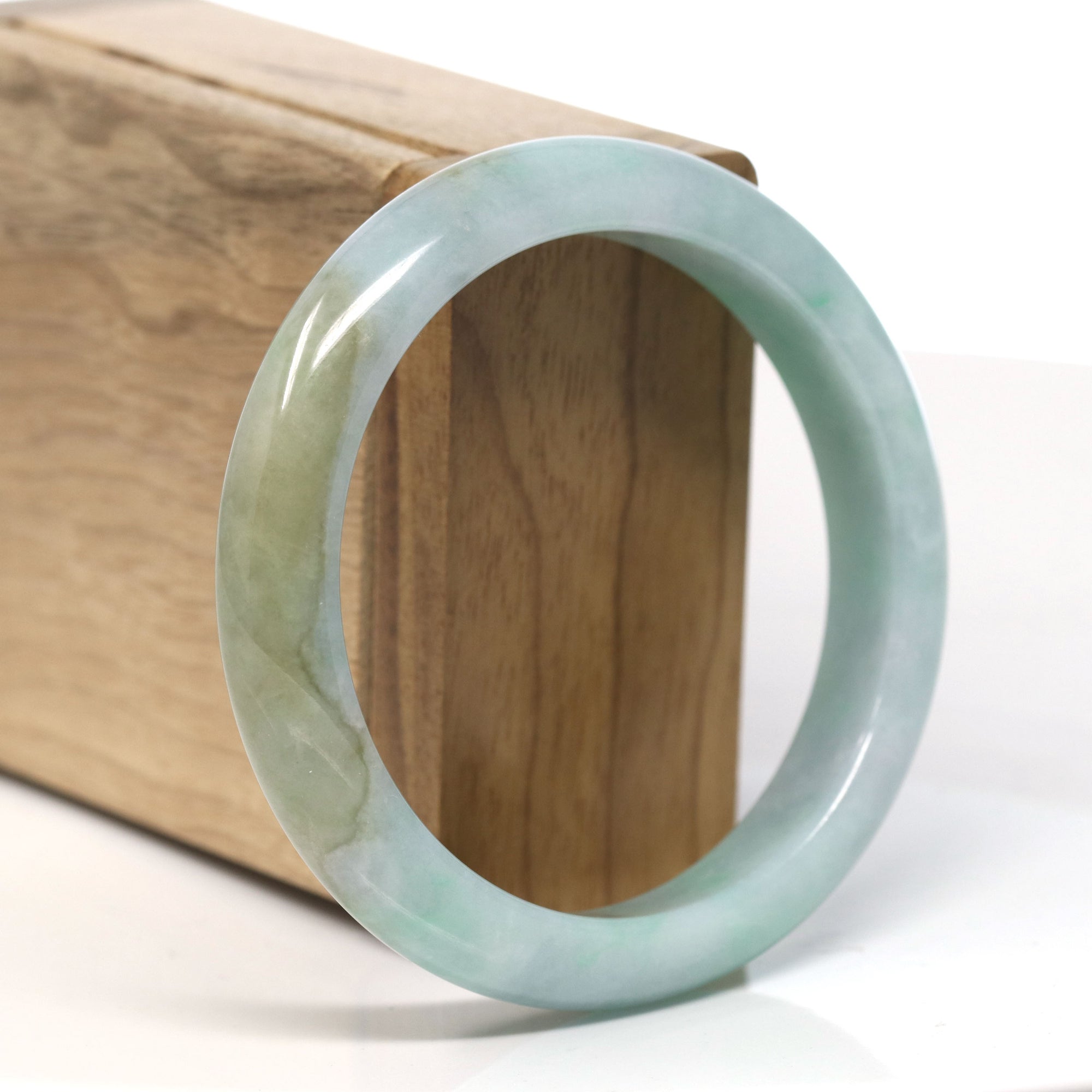 Baikalla  Natural Yellow Jadeite Jade Bangle ( 57.8 mm )