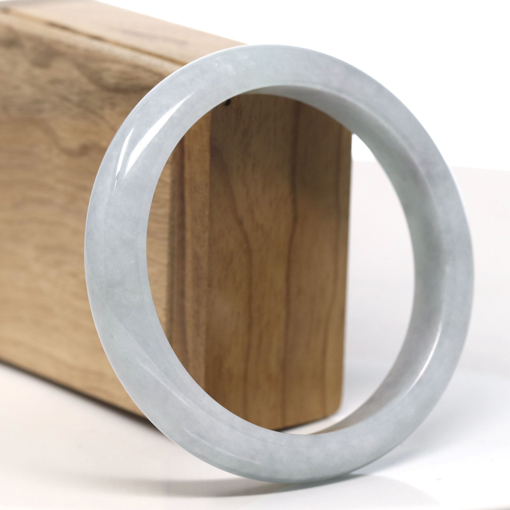 Baikalla High end Ice Green Natural Jadeite Jade Bangle ( 62.6 mm )