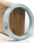 Baikalla™ "Classic Bangle" Genuine Jadeite Jade Lavender Green Bangle Bracelet (62.2mm)