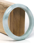 Baikalla™ "Classic Bangle" Genuine Jadeite Jade Lavender Green Bangle Bracelet (62.2mm)