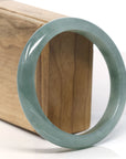 Baikalla Natural Oil-Green Jadeite Jade Bangle Bracelet (60.7mm) 