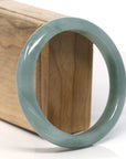 Baikalla Natural Oil-Green Jadeite Jade Bangle Bracelet (60.7mm) 