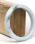 Baikalla™ "Classic Bangle" Genuine Jadeite Jade Lavender Green Bangle Bracelet (61.4 mm)
