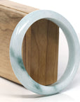 Baikalla™ "Classic Bangle" Genuine Jadeite Jade Lavender Green Bangle Bracelet (61.4 mm)