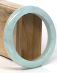 Baikalla™ "Classic Bangle" Genuine Jadeite Jade Lavender Green Bangle Bracelet (60.2mm)
