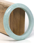 Baikalla™ "Classic Bangle" Genuine Jadeite Jade Lavender Green Bangle Bracelet (60.2mm)