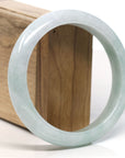 Baikalla™ "Classic Bangle" Genuine Jadeite Jade Lavender Green Bangle Bracelet (63.3mm)