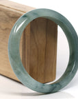 Baikalla Natural Oil-Green Jadeite Jade Bangle Bracelet (63mm) 