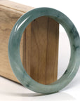 Baikalla Natural Oil-Green Jadeite Jade Bangle Bracelet (63mm) 