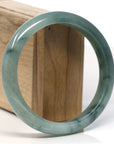 Baikalla Natural Oil-Green Jadeite Jade Bangle Bracelet (63mm) 