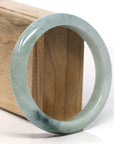 Baikalla Natural Blue-Green Jadeite Jade Bangle Bracelet (61.3mm) 