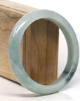 Baikalla Natural Blue-Green Jadeite Jade Bangle Bracelet (61.3mm) 