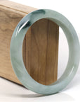 Baikalla Natural Blue-Green Jadeite Jade Bangle Bracelet (61.3mm) 