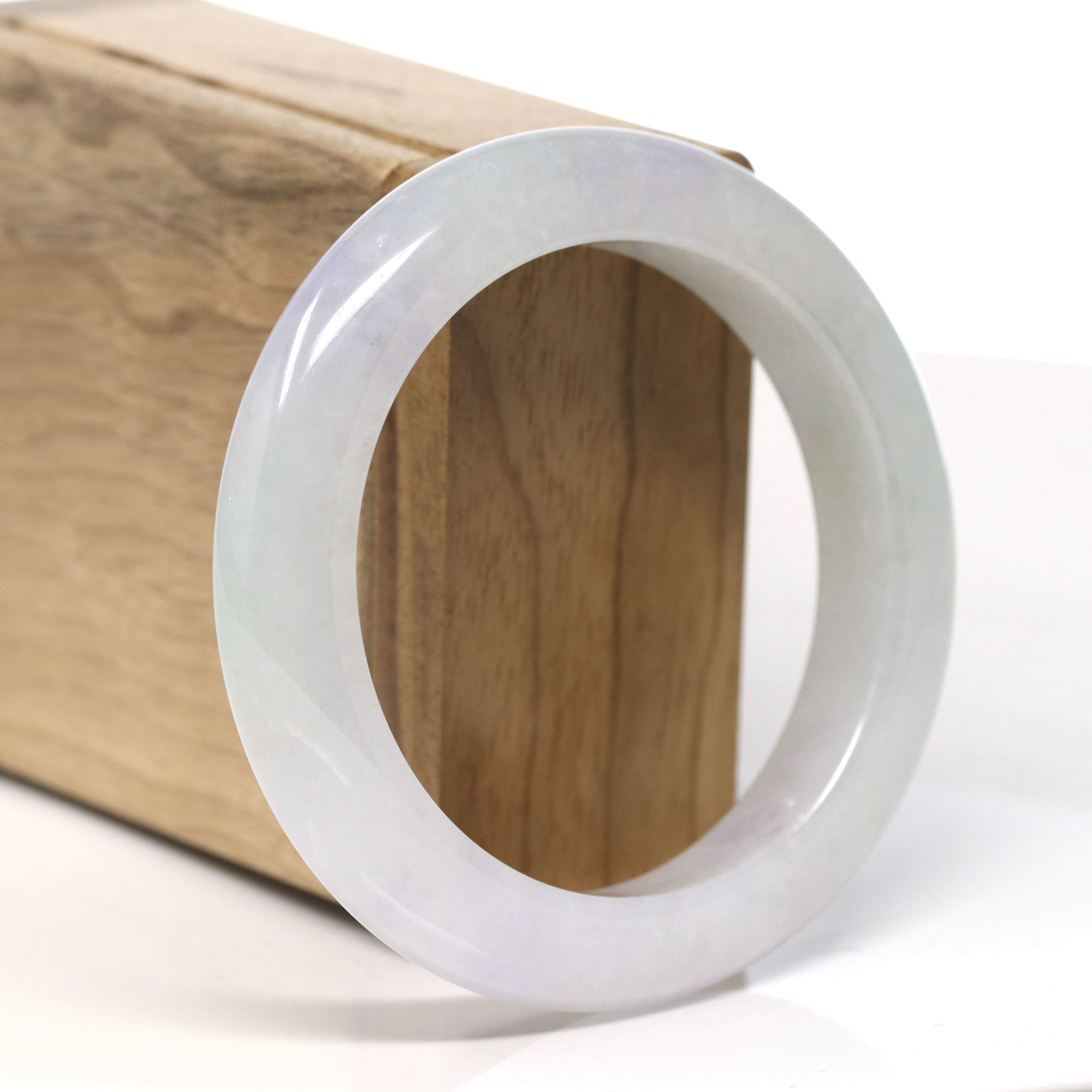 Baikalla High end Ice Green Natural Jadeite Jade Bangle ( 55.1 mm )