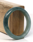 Baikalla Natural Oil-Green Jadeite Jade Bangle Bracelet (56mm) 