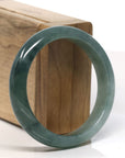 Baikalla Natural Oil-Green Jadeite Jade Bangle Bracelet (56mm) 