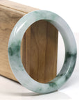 Baikalla Natural Blue-Green Jadeite Jade Bangle Bracelet (59mm) 
