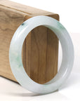 Baikalla™ "Classic Bangle" Genuine Jadeite Jade Lavender Green Bangle Bracelet (54.5mm)