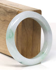 Baikalla™ "Classic Bangle" Genuine Jadeite Jade Lavender Green Bangle Bracelet (54.5mm)