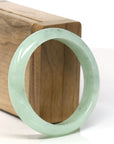 Baikalla Light Ice Green Natural Jadeite Jade Bangle (55.4 mm) 