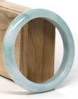 Baikalla Natural Jadeite Jade Blue Green Bangle Bracelet (61.9 mm)