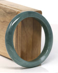 Baikalla Natural Oil-Green Jadeite Jade Bangle Bracelet (56.6mm) 