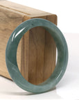 Baikalla Natural Oil-Green Jadeite Jade Bangle Bracelet (54.2mm) 