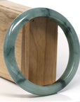 Baikalla Natural Oil-Green Jadeite Jade Bangle Bracelet (63.5mm) 