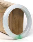 Baikalla™ "Classic Bangle" Genuine Jadeite Jade Lavender Green Bangle Bracelet (59.6mm)