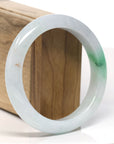 Baikalla™ "Classic Bangle" Genuine Jadeite Jade Lavender Green Bangle Bracelet (59.6mm)