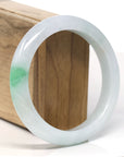 Baikalla™ "Classic Bangle" Genuine Jadeite Jade Lavender Green Bangle Bracelet (59.6mm)