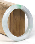 Baikalla™ "Classic Bangle" Genuine Jadeite Jade Lavender Green Bangle Bracelet (59.6mm)