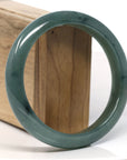 Baikalla Natural Oil-Green Jadeite Jade Bangle Bracelet (63.3mm) 