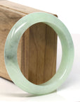 Baikalla Ice Green Natural Jadeite Jade Bangle ( 57.5 mm )