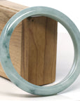 Baikalla Natural Blue-Green Jadeite Jade Bangle Bracelet ( 66.7 mm ) 