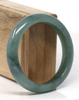 Baikalla Natural Oil-Green Jadeite Jade Bangle Bracelet (57.5mm) 