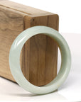 Baikalla Natural Yellow Jadeite Jade Oval Bangle Bracelet (53.2 mm) 