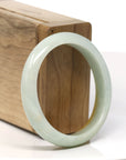 Baikalla Natural Yellow Jadeite Jade Oval Bangle Bracelet (53.2 mm) 