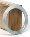 Natural Burmese Blue Green Jadeite Jade Bangle Bracelet (56.6 mm) 