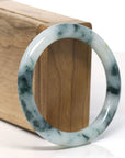 Natural Burmese Blue Green Jadeite Jade Bangle Bracelet (55.2 mm) 