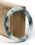 Natural Burmese Blue Green Jadeite Jade Bangle Bracelet (55.2 mm) 