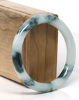 Natural Burmese Blue Green Jadeite Jade Bangle Bracelet (55.2 mm) 