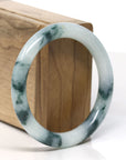 Natural Burmese Blue Green Jadeite Jade Bangle Bracelet (55.2 mm) 