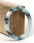 Natural Burmese Blue Green Jadeite Jade Bangle Bracelet (55.2 mm) 