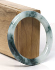 Natural Burmese Blue Green Jadeite Jade Bangle Bracelet (55.2 mm) 